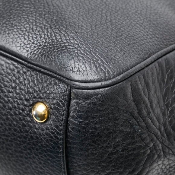 GUCCI Black Leather Boston Bag - Picture 9 of 16